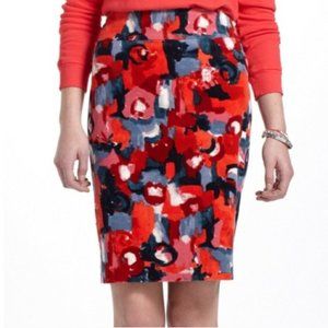 Anthropologie Vanessa Virginia Painterly Skirt